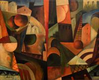 Albert Gleizes Cubist Landscape Painting - Sold for $137,500 on 02-08-2020 (Lot 149).jpg